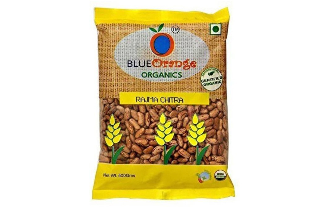 Blue Orange Organics Rajma Chitra    Pack  500 grams